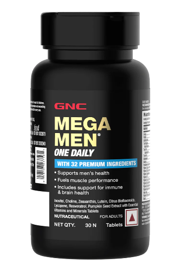 GNC Mega Men One Daily Multivitamin-30 Tablets