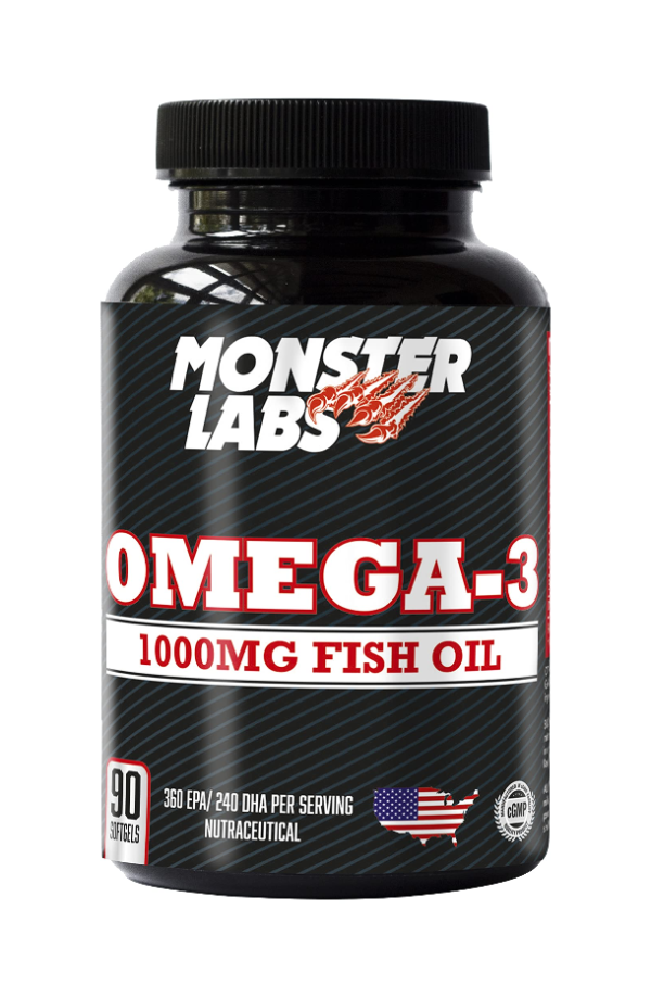 Monster Labs Omega-3 Fish Oil  90 Softgels