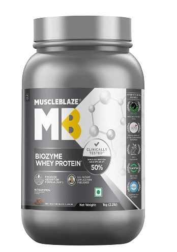 MuscleBlaze Biozyme Whey Protein, 1 kg