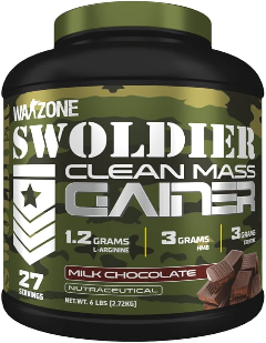 Warzone Swoldier Clean Mass, Gainer Protein -6 lbs