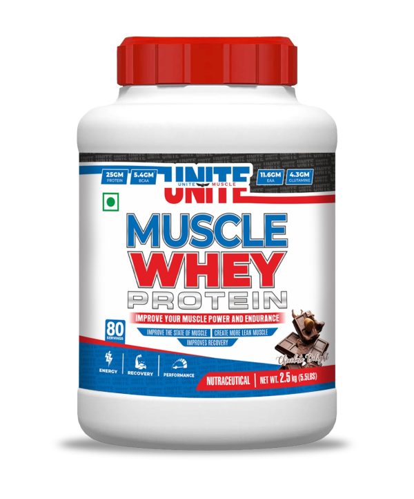 Unite Muscle Muscle Whey, 2.5KG (80 Servings)