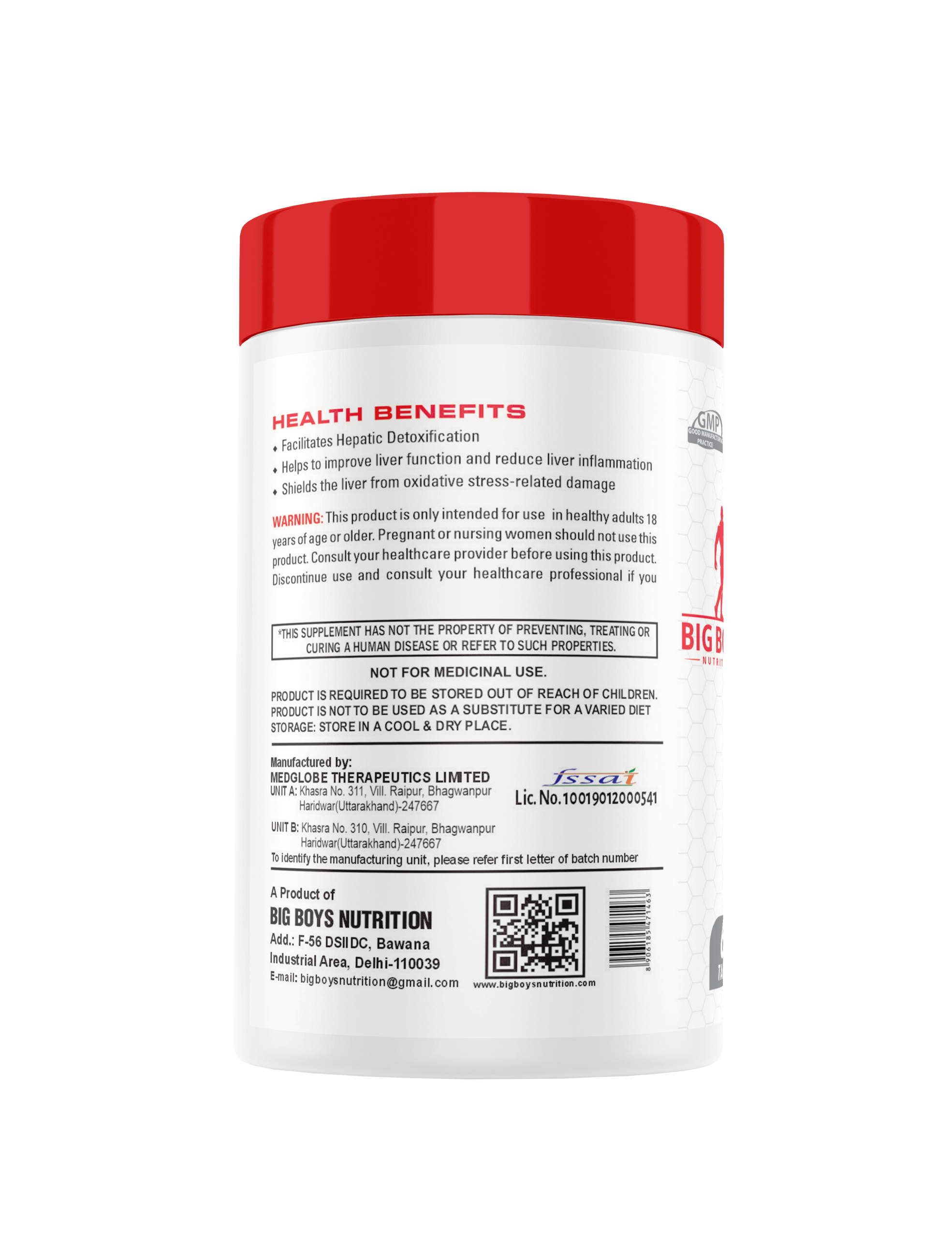 Big Boys Nutrition Liver Detox, 60 tablets - Image 3